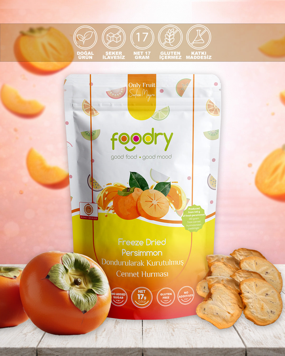 Dondurularak Kurutulmuş Cennet Hurması – Freeze Dry Cennet Hurması