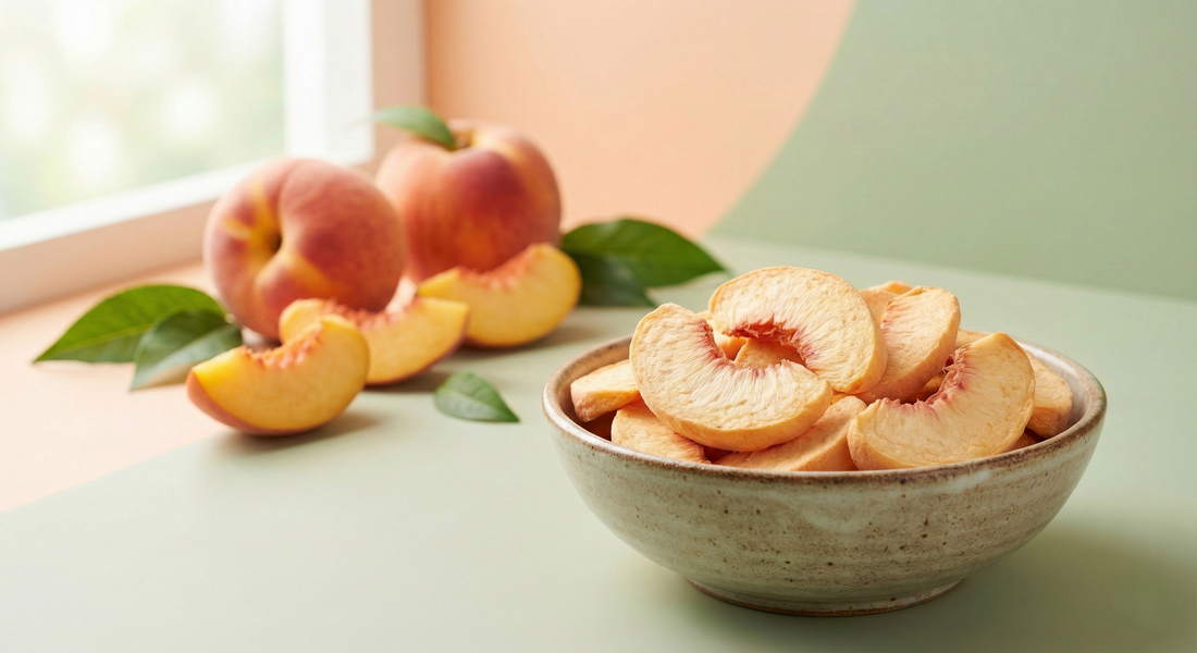Freeze Dried Şeftali: Doğal Tatlılığı, Hafif Dokusu ve Ferah Aromasıyla Sağlıklı Atıştırmalık