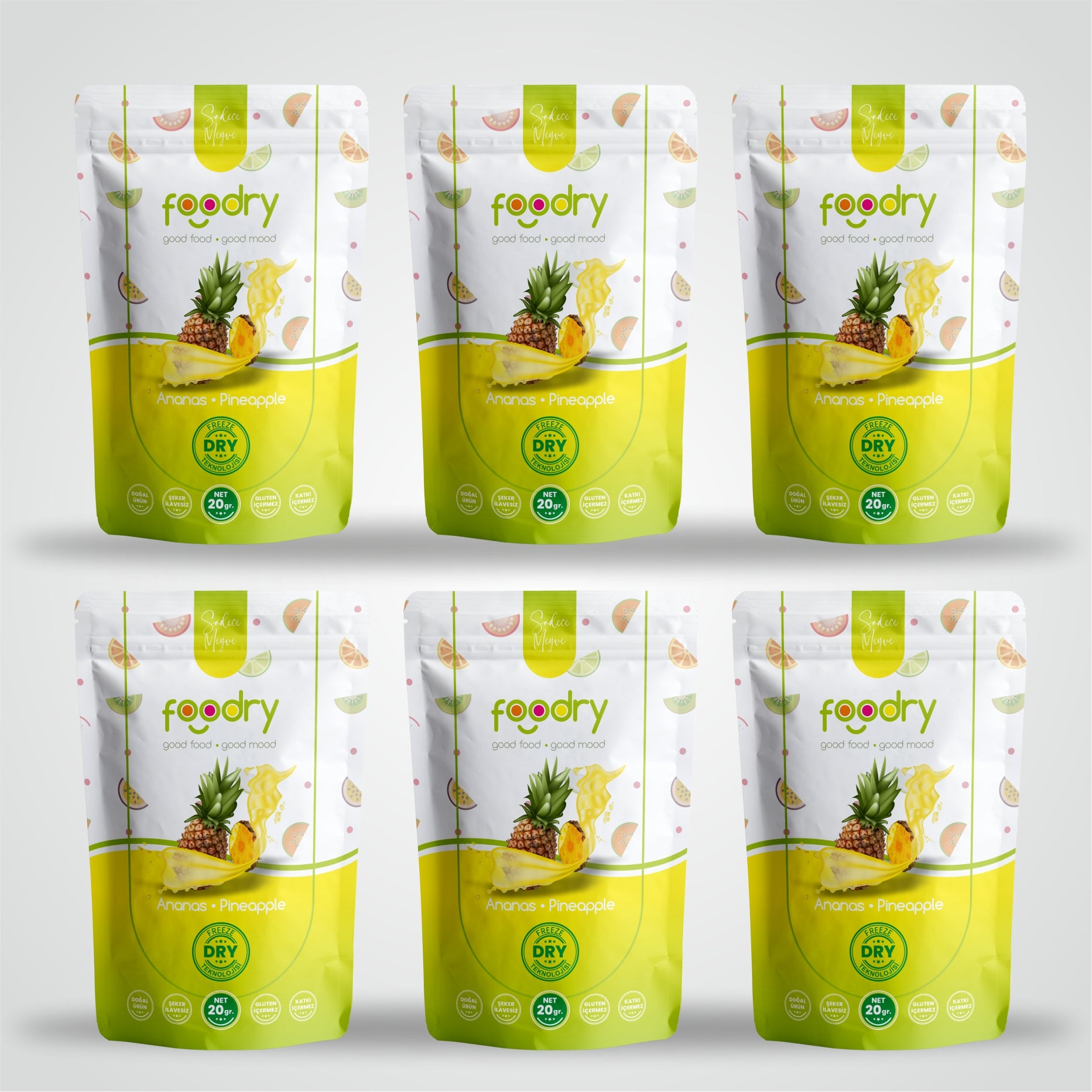 Freeze Dried Pineapple 6x20 gr 