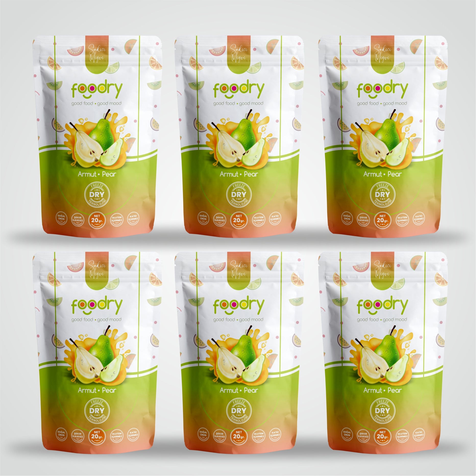 Freeze Dried Pear 6x20 gr