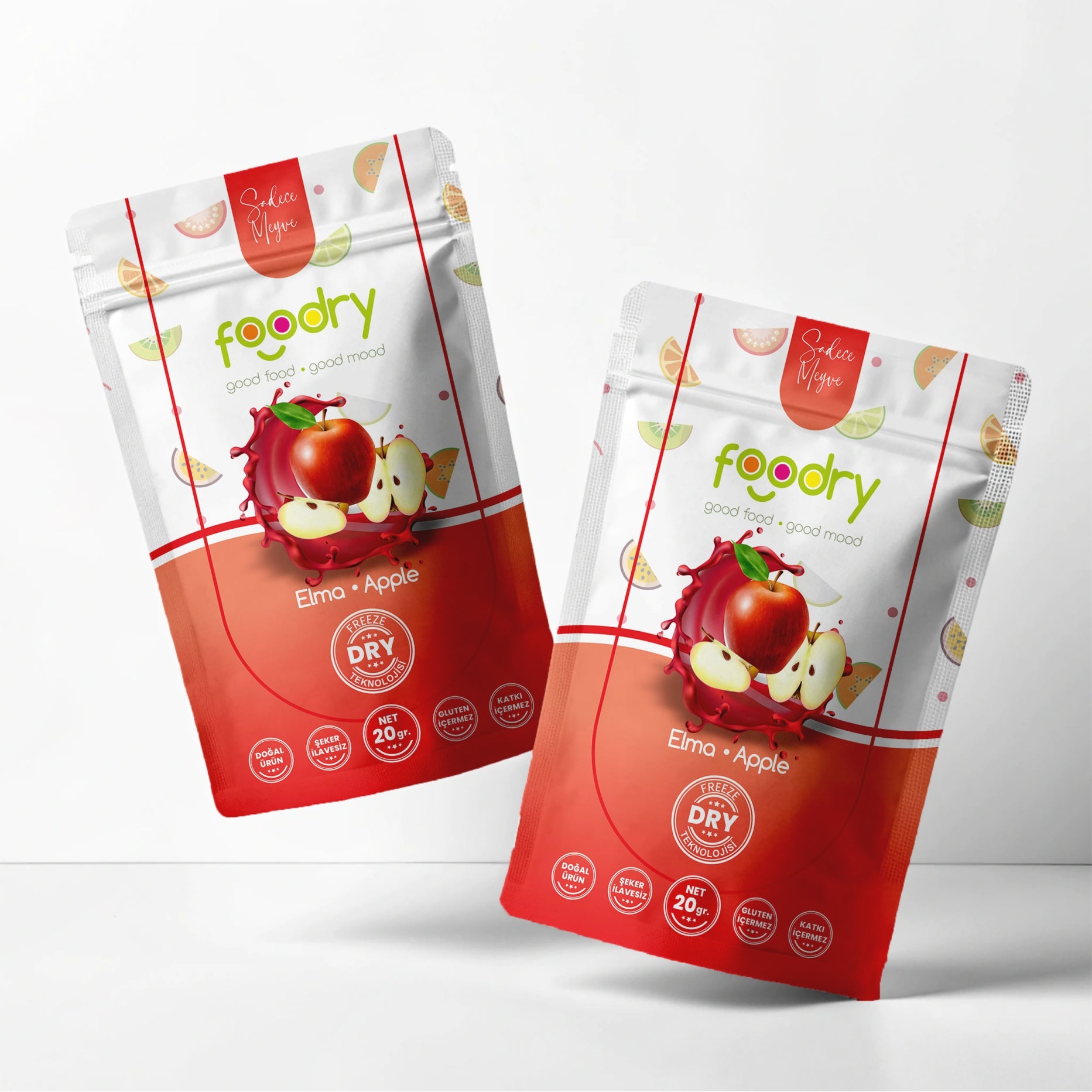 Freeze Dried Apple – Dondurularak Kurutulmuş Elma 2x20 gr