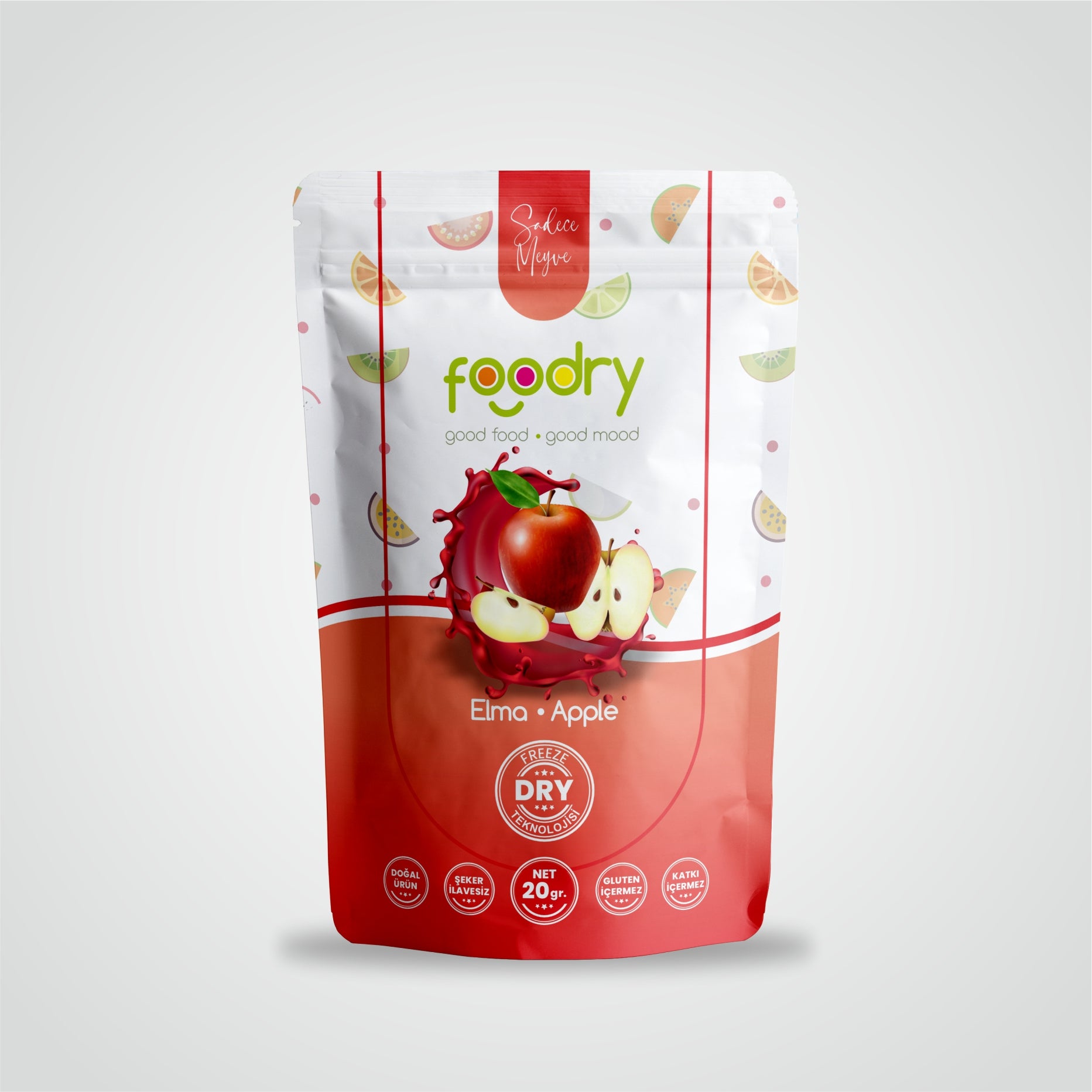 Freeze Dried Apple – Dondurularak Kurutulmuş Elma 20 gr
