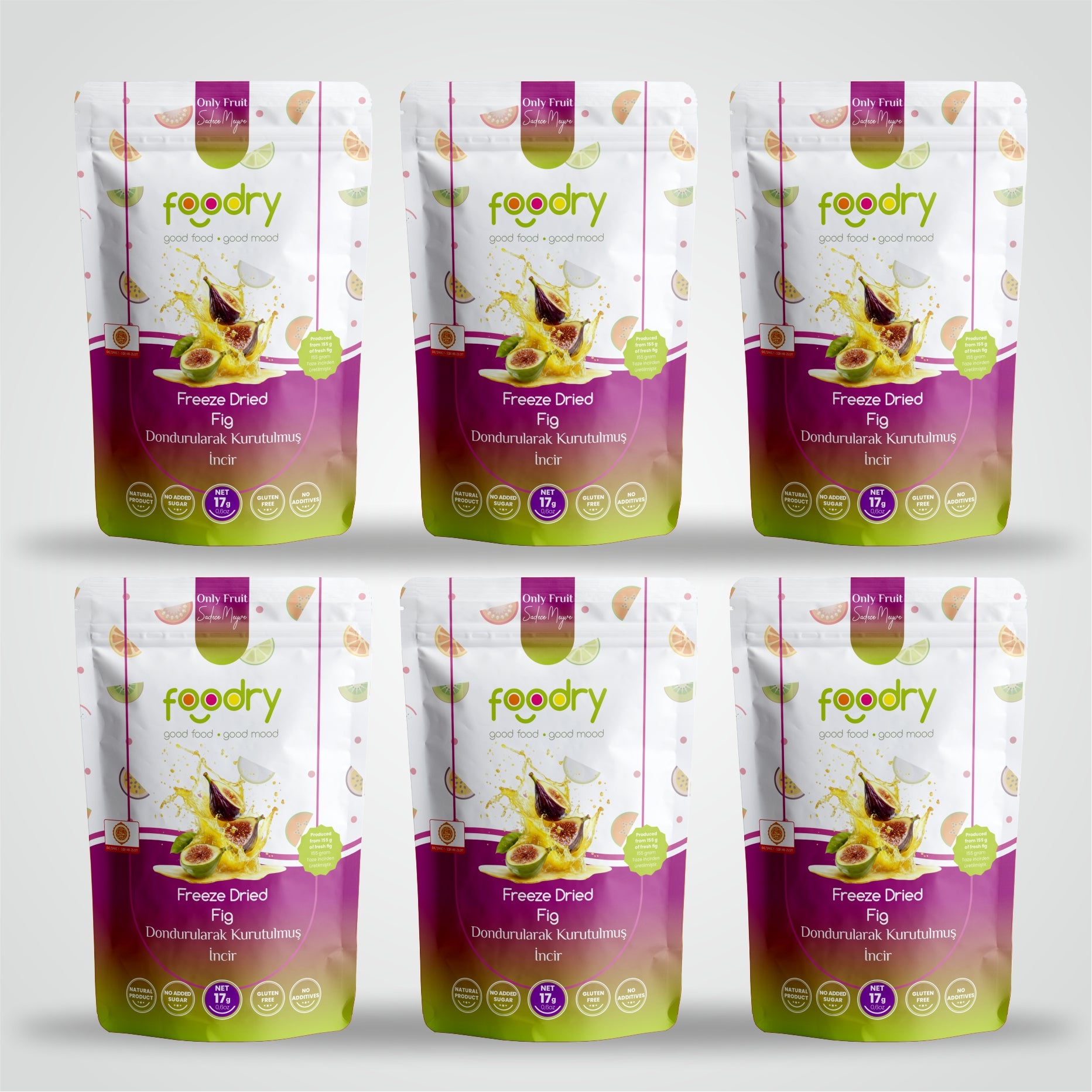 Freeze Dried Fig- Dondurularak Kurutulmuş İncir 6x17 gr