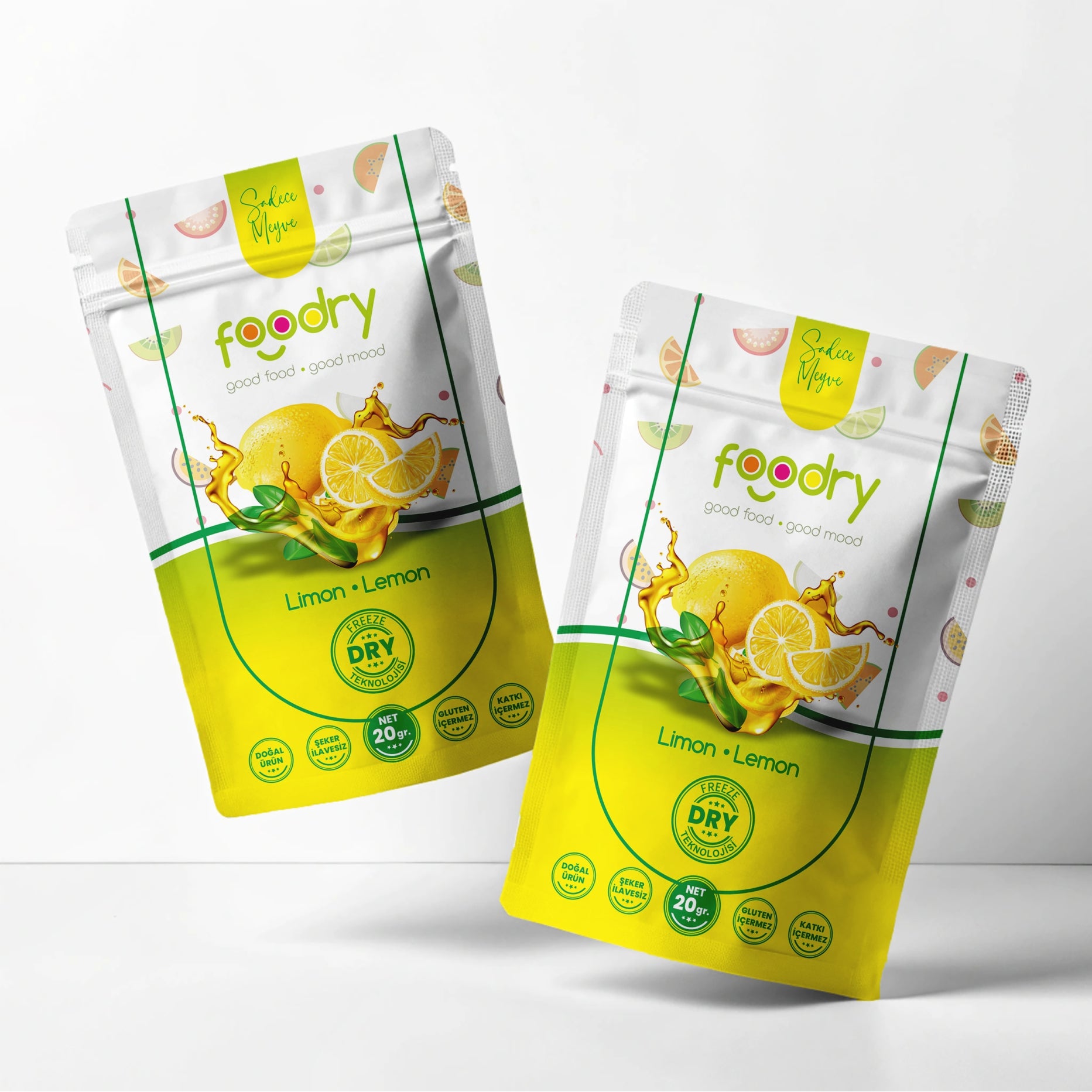 Freeze Dried Lemon - Dondurularak Kurutulmuş Limon 2x20 gr