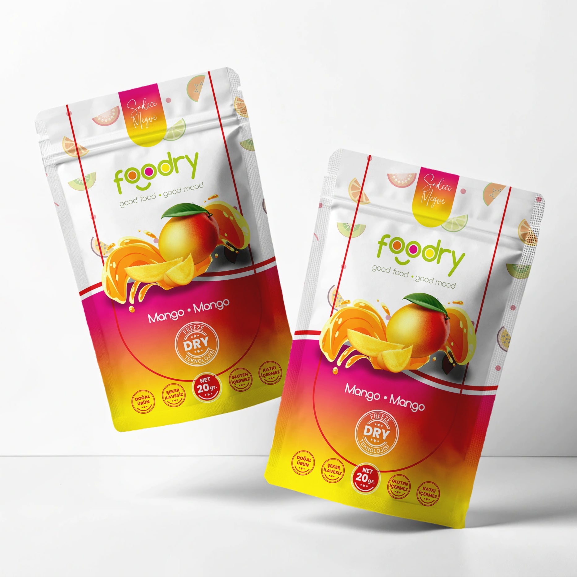 Freeze Dried Mango - Dondurularak Kurutulmuş Mango 2x20 gr