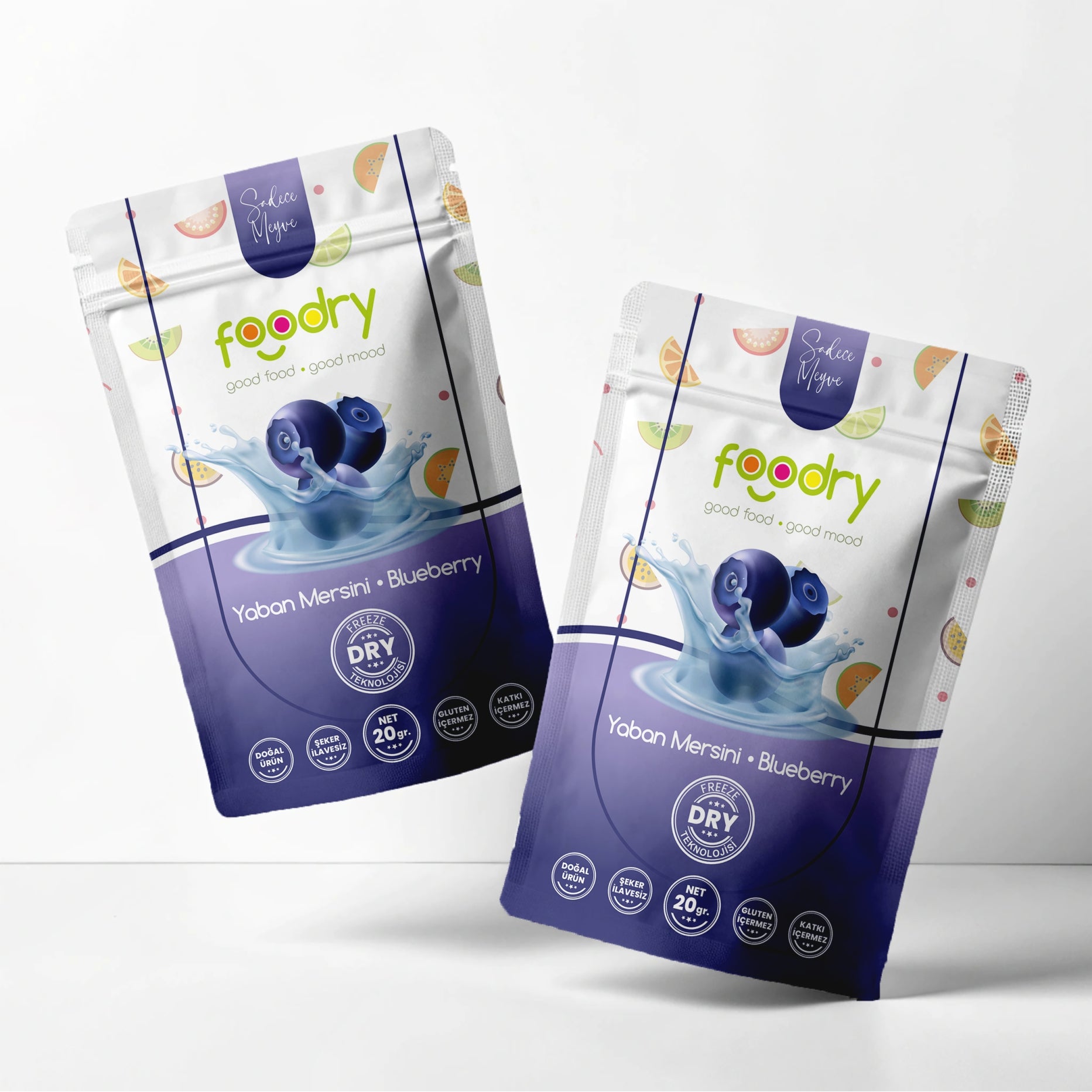 Freeze Dried Blueberry - Dondurularak Kurutulmuş Yaban Mersini 2x20 gr