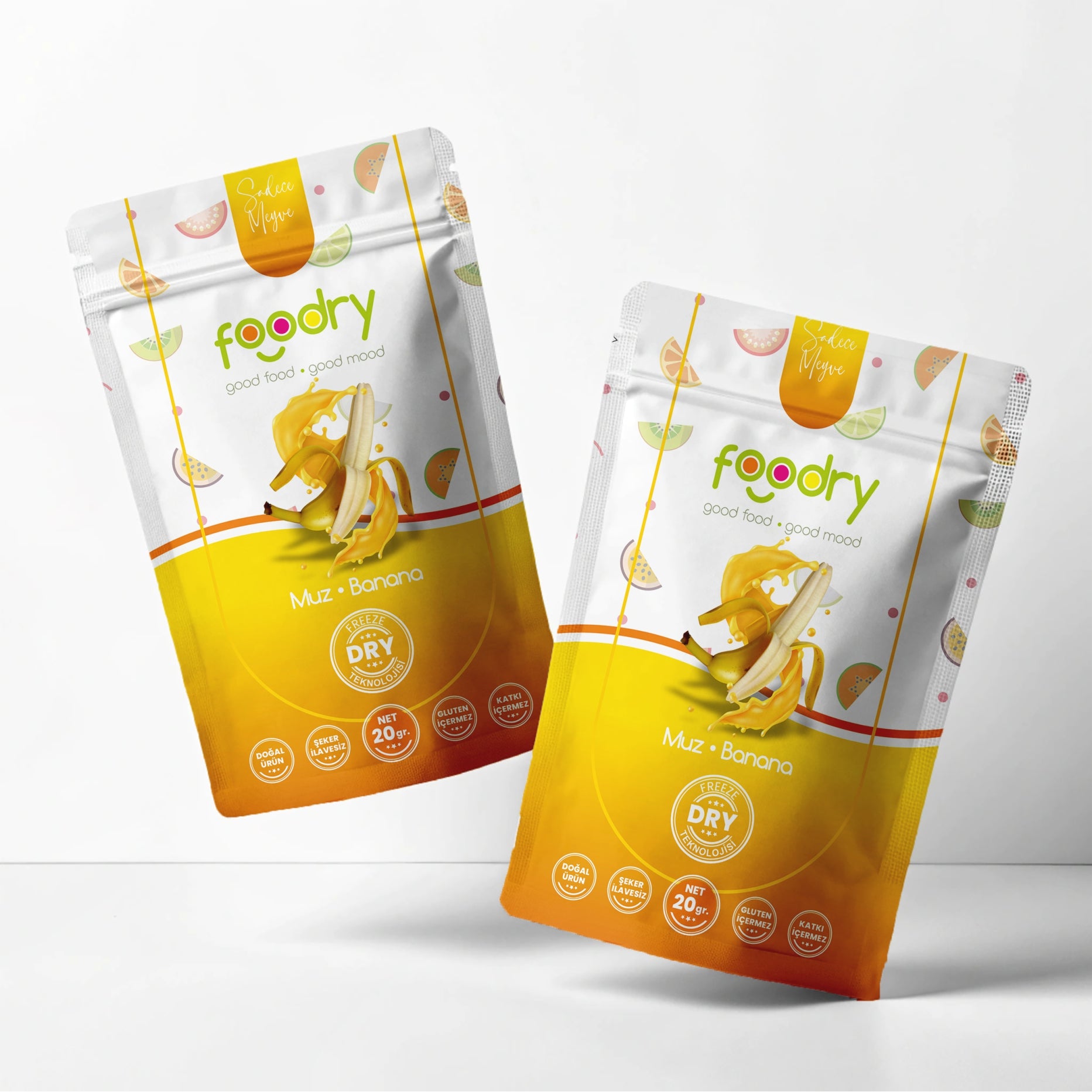 Freeze Dried Banana - Dondurularak Kurutulmuş Muz 2x20 gr