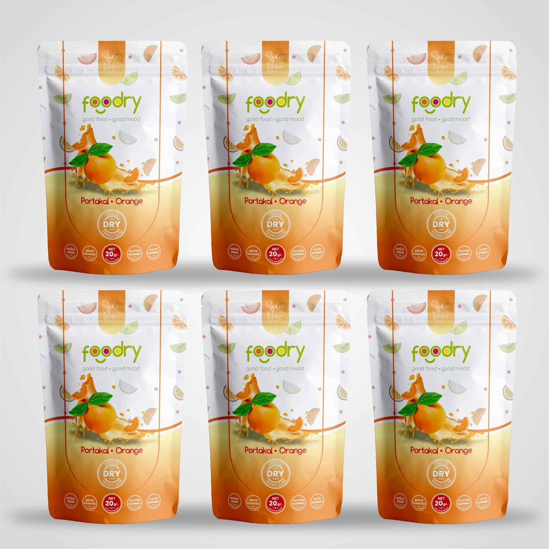 Freeze Dried Orange 6x20 gr 